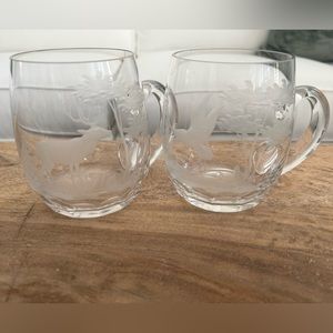 Queen lace wildlife set of 2 glasses